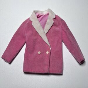 Vtg Pink Velour Blazer 1984 Barbie Day to Night" 7929